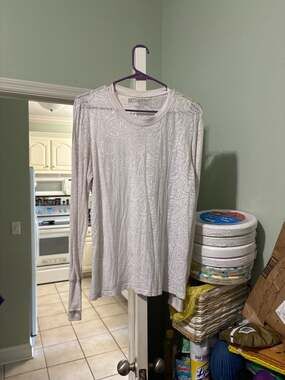 Grey's Anatomy by Barco Women's Rose Burnout Sheer Long Sleeve Scrub Undershirt